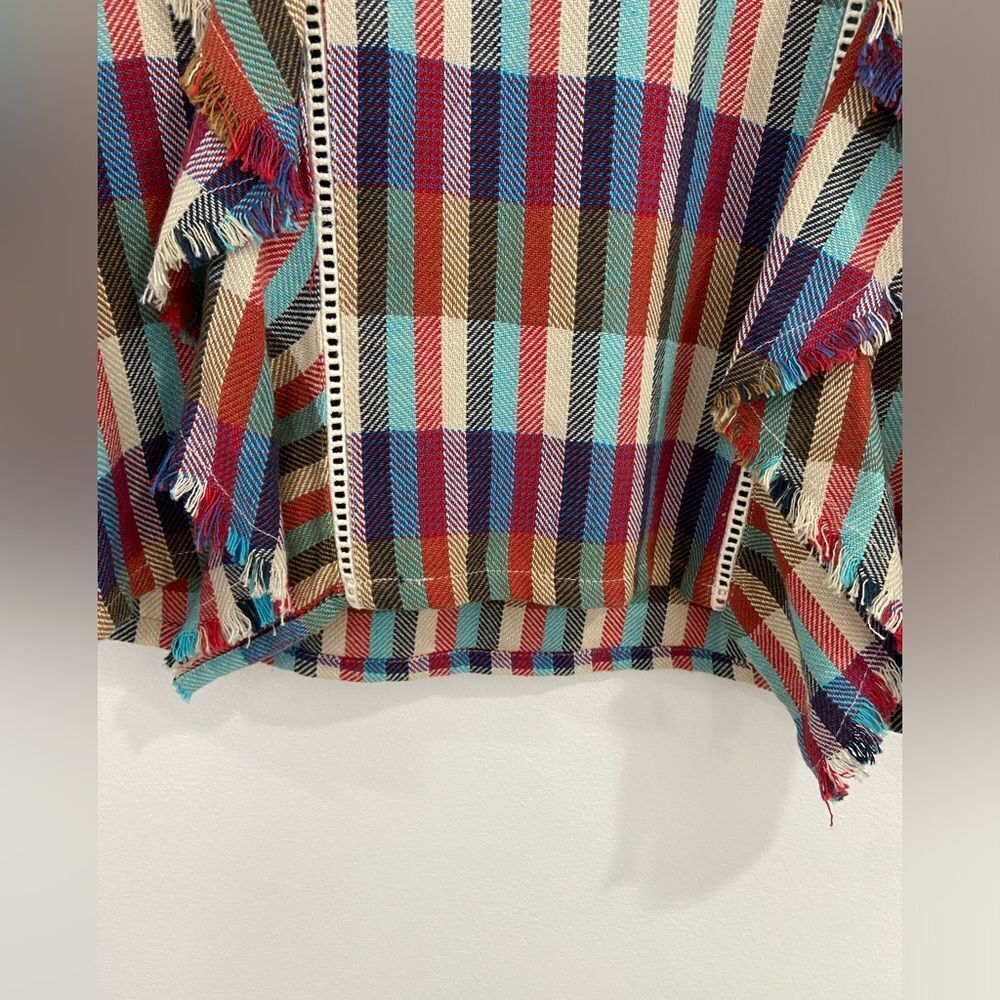 Anthropologie dRA Los Angeles Kelsey Plaid and Fringe Top. Size XS. - Picture 8 of 12